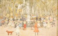 Prendergast, Maurice Brazil - In Central Park, New York